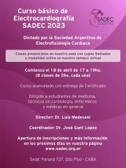 CURSO BASICO DE ELECTROCARDIOGRAFIA SADEC 2023